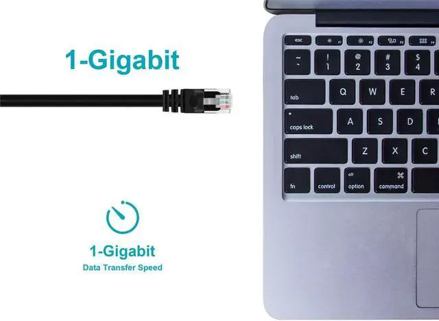 Alt view image 11 of 12 - Monoprice Cat5e Ethernet Patch Cable - Network Internet Cord - RJ45, Stranded, 350Mhz, UTP, Pure Bare Copper Wire, 24AWG, 2ft, Black