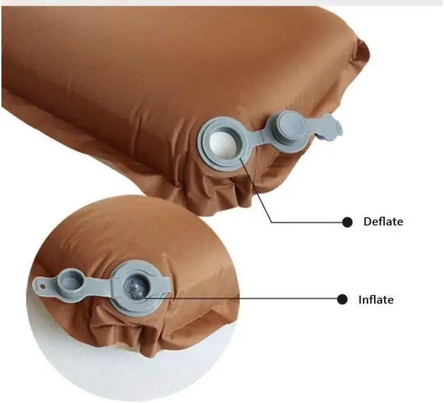 Alt view image 3 of 6 - MPM Lightweight Self Inflatable Camping Pillow Ergonomic Compact Travel Camp Pillow, Compressible Inflating Pillows, For