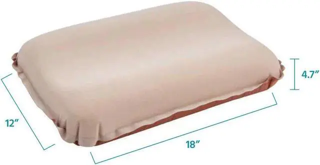 Alt view image 6 of 6 - MPM Lightweight Self Inflatable Camping Pillow Ergonomic Compact Travel Camp Pillow, Compressible Inflating Pillows, For