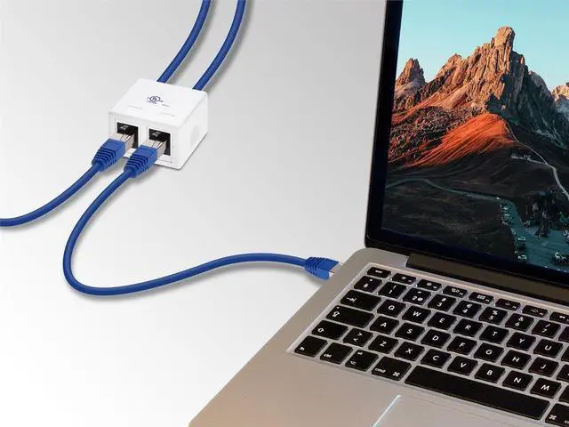 Alt view image 10 of 10 - Monoprice 2-port Keystone Surface Mount Box - White