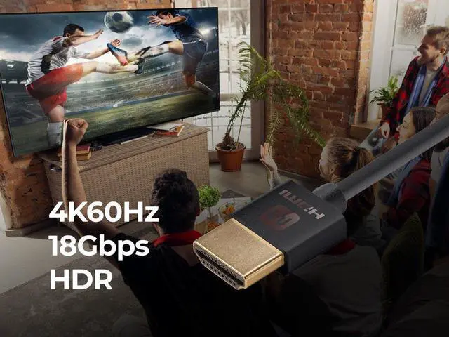 Alt view image 20 of 20 - Monoprice HDMI Cable - 1.5 Feet - Black | High Speed, 4K@60Hz, HDR, 18Gbps, 36AWG, YUV 4:4:4, Compatible with UHD TV and More - Ultra Slim Series