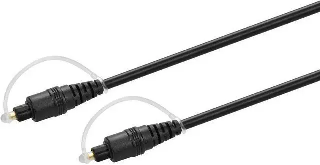 Alt view image 2 of 9 - Monoprice Digital Optical Audio Cable - 1.5 Feet - Black | S/PDIF (Toslink) 5.0-Meters Outside Diameter | Gold Plated Ferrule, Molded Strain Relief