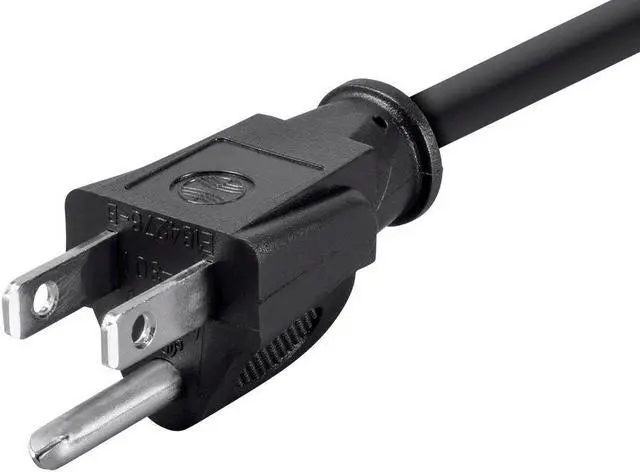 Alt view image 15 of 19 - Monoprice Power Cord - 6 Feet - Black | NEMA 5-15P to IEC 60320 C5, 18AWG, 10A/1250W, 3-Prong