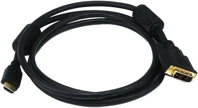 Alt view image 16 of 18 - Monoprice HDMI to DVI Adapter Cable - 6 Feet - Black | High Speed, Video Cable, 28AWG, Ferrite Cores, Compatible with AVCHD / PlayStation 3 and More