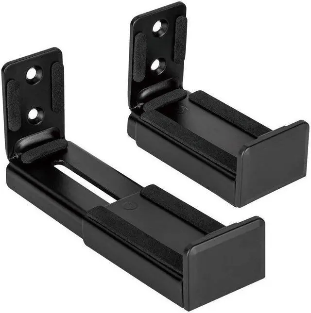 Alt view image 3 of 6 - Monoprice Universal Soundbar Wall Mount Brackets, Depth Adjustable, Fits Most Soundbars up to 33lbs, Easy to Install, SpaceOptimized