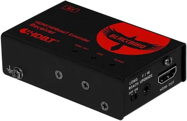 Alt view image 3 of 6 - Monoprice Blackbird 4K HDMI HDBaseT Extender [TAA] Over Single Cat6a, Up To 100m (328ft) HDCP 2.2, plus 3D and Deep Color, 4096 × 2160 @ 60 Hz