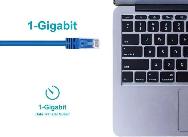 Alt view image 11 of 13 - Monoprice Cat6 Ethernet Patch Cable - 10 Feet - Blue | Network Internet Cord - RJ45, Stranded, 550Mhz, UTP, Pure Bare Copper Wire, 24AWG - Flexboot Series