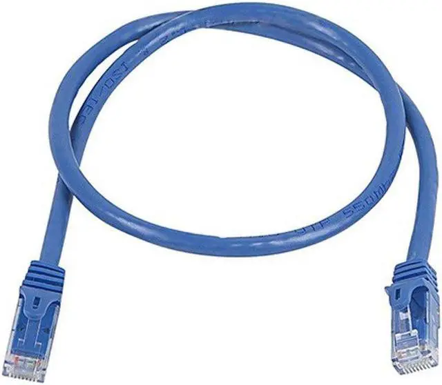 Alt view image 10 of 12 - Monoprice Cat6 Ethernet Patch Cable - 2 Feet - Blue | Network Internet Cord - RJ45, Stranded, 550Mhz, UTP, Pure Bare Copper Wire, 24AWG - Flexboot Series