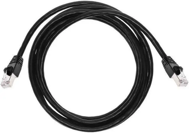 Alt view image 4 of 13 - Monoprice Cat6A Ethernet Patch Cable - 10 Feet - Black | Network Internet Cord - RJ45, 550Mhz, STP, Pure Bare Copper Wire, 10G, 26AWG