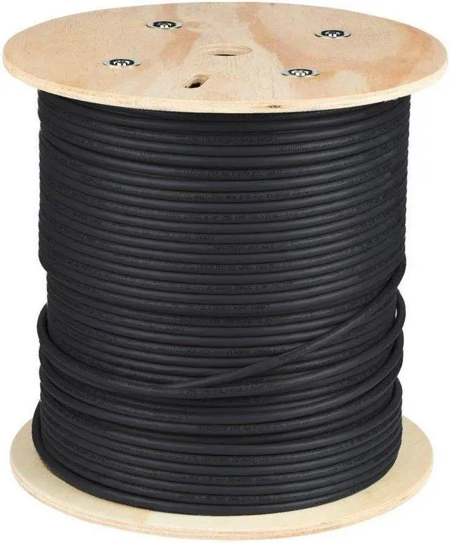 Alt view image 3 of 6 - Monoprice Cat6 Ethernet Bulk Cable - Network Internet Cord - Solid, 550Mhz, STP, CMR, Pure Bare Copper Wire, 23AWG, No Logo, 1000ft, Black
