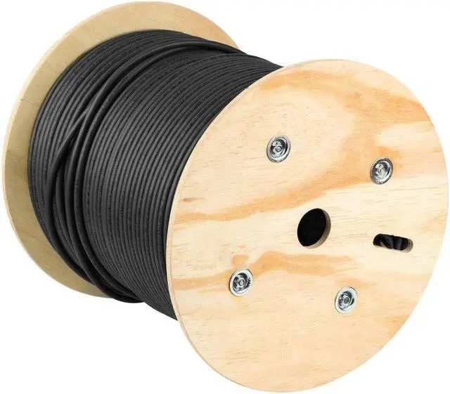 Alt view image 4 of 6 - Monoprice Cat6 Ethernet Bulk Cable - Network Internet Cord - Solid, 550Mhz, STP, CMR, Pure Bare Copper Wire, 23AWG, No Logo, 1000ft, Black