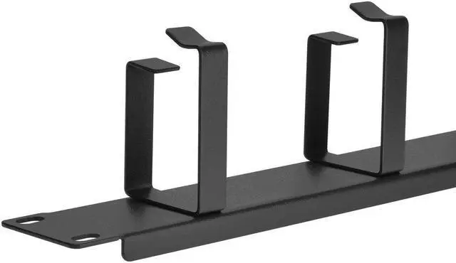 Alt view image 10 of 14 - Monoprice 1U Premium Cable Management With 5 Metal D-Ring, 1.75in (H) X 19in (W)