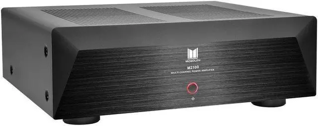 Alt view image 4 of 6 - Monoprice Monolith M2100X 2x90 Watts Per Channel Multi-Channel Home Theater Power Amplifier with RCA & XLR Inputs