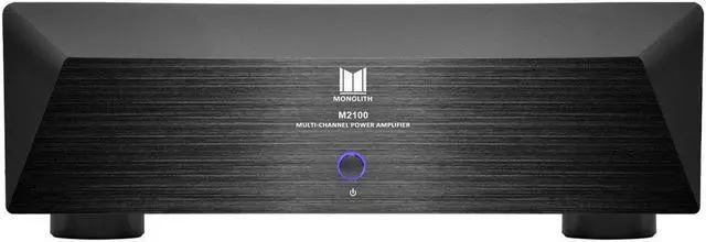 Alt view image 2 of 6 - Monoprice Monolith M2100X 2x90 Watts Per Channel Multi-Channel Home Theater Power Amplifier with RCA & XLR Inputs