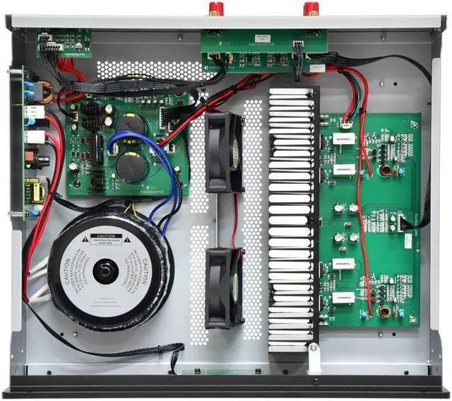 Alt view image 5 of 6 - Monoprice Monolith M2100X 2x90 Watts Per Channel Multi-Channel Home Theater Power Amplifier with RCA & XLR Inputs