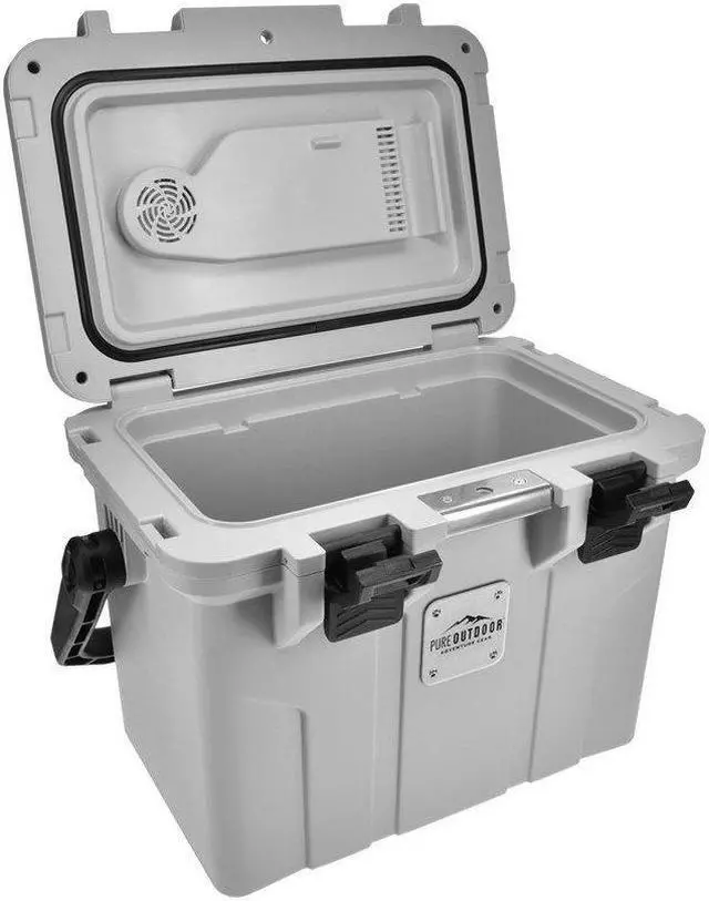 Alt view image 3 of 6 - Pure Outdoor by Monoprice Emperor 15 Portable Refrigerator 15L with Car Plug Adapter