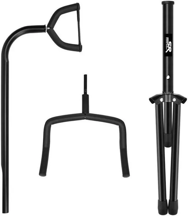 Alt view image 8 of 9 - Monoprice Classic Single Guitar Stand - Black | 25 - 29 Inch Adjustable Neck, 20.5 Inch Base Span Compatible With All Standard Sized Guitars
