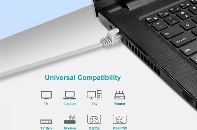 Alt view image 6 of 6 - Monoprice Cat6 Ethernet Patch Cable - 2 Feet - White (12 pack) Snagless RJ45, Stranded, 550MHz, UTP, Pure Bare Copper Wire, 24AWG - Flexboot Series