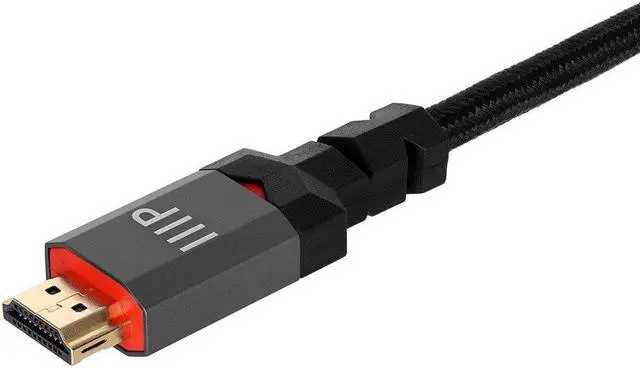 Alt view image 3 of 12 - Monoprice 8K Certified Ultra High Speed HDMI Cable - 25 Feet - Black | Braided - HDMI 2.1, 8K@60Hz, 4k@120Hz, 48Gbps, HDR, VRR, CL3 In-Wall Rated
