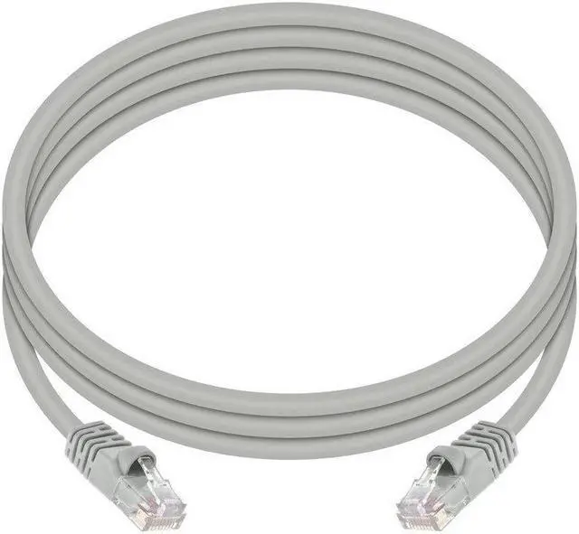 Alt view image 4 of 6 - Monoprice Cat5e Ethernet Patch Cable - 7 Feet - Gray | Network Internet Cord - RJ45, Stranded, 350Mhz, UTP, Pure Bare Copper Wire, Crossover, 24AWG