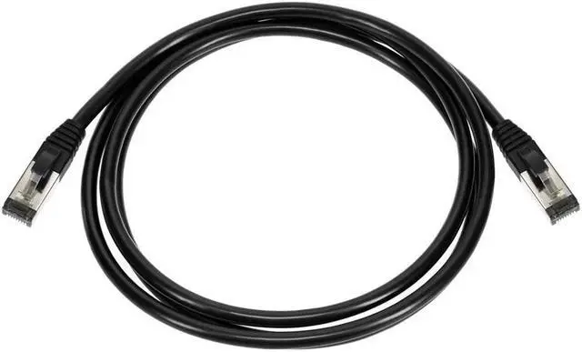 Alt view image 6 of 6 - Monoprice Cat8 Patch Cable - 5 Feet - Black | Double Shielded (S/FTP), 28AWG, 2GHz, 40G, Pure Bare Copper, Snagless RJ45, Ethernet Cable