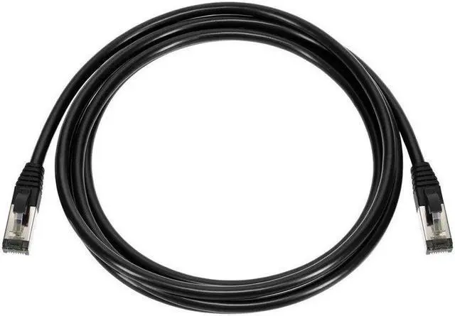 Alt view image 6 of 6 - Monoprice Cat8 Patch Cable - 7 Feet - Black | Double Shielded (S/FTP), 28AWG, 2GHz, 40G, Pure Bare Copper, Snagless RJ45, Ethernet Cable