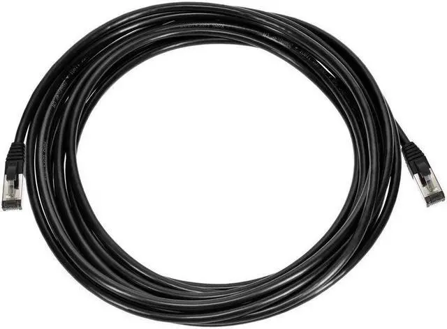 Alt view image 6 of 6 - Monoprice Cat8 Patch Cable - 20 Feet - Black | Double Shielded (S/FTP), 28AWG, 2GHz, 40G, Pure Bare Copper, Snagless RJ45, Ethernet Cable