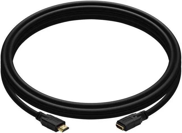 Alt view image 15 of 17 - Monoprice Commercial Series High Speed HDMI Extension Cable, 4K @ 24Hz, 10.2Gbps, 24AWG, CL2, 6ft, Black