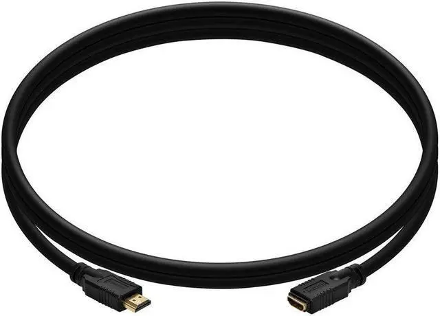 Alt view image 11 of 13 - Monoprice Commercial Series High Speed HDMI Extension Cable, 4K @ 24Hz, 10.2Gbps, 24AWG, CL2, 3ft, Black