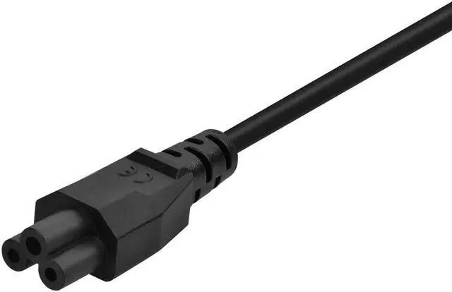 Alt view image 4 of 7 - Monoprice Power Cord - 6 Feet - Black | 2-Prong, CEE 7/7 SCHUKO (Europe) to IEC 60320 C5, 18AWG, 10amps