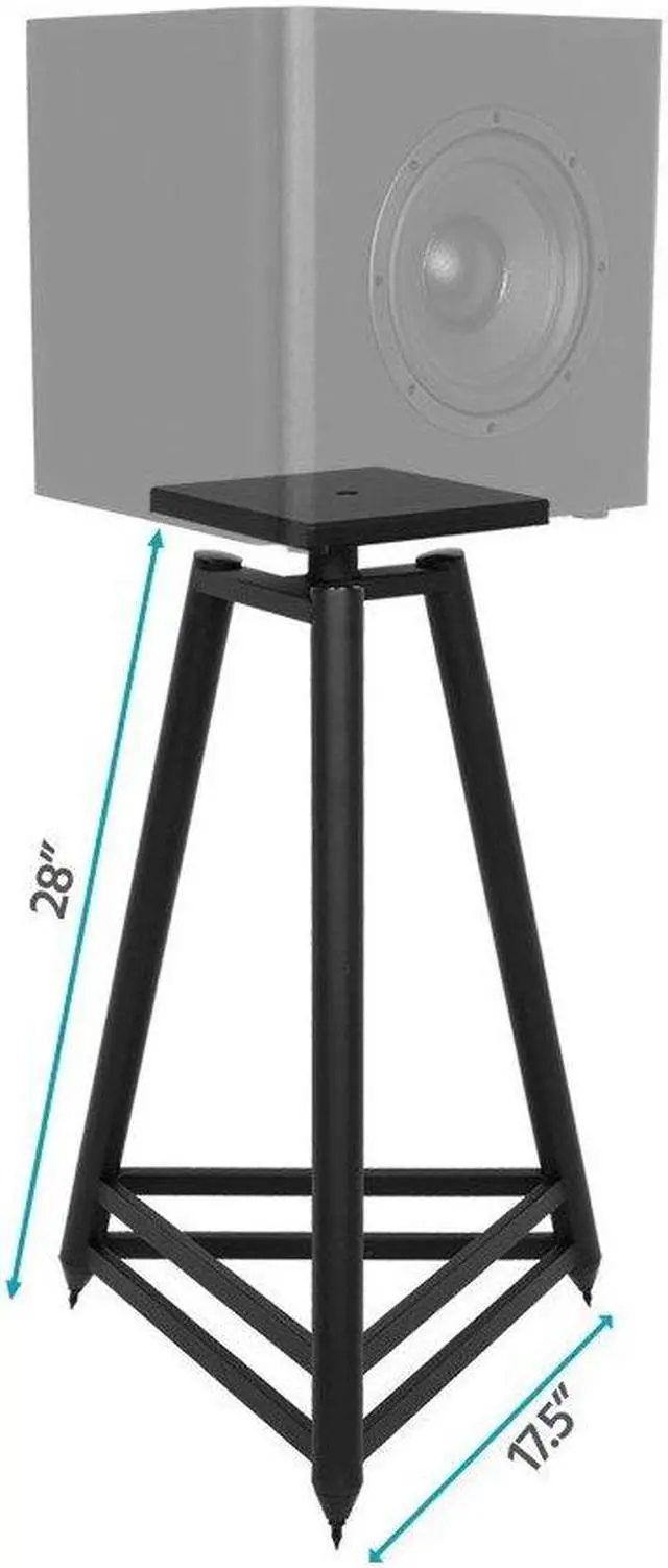 Alt view image 3 of 6 - Monolith by Monoprice Easel Style Speaker Stand, 28in (Each)