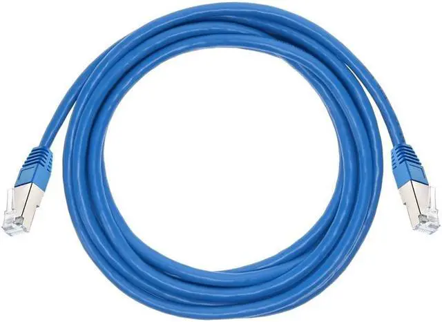 Alt view image 6 of 8 - Monoprice Cat6A Ethernet Patch Cable - 14 Feet - Blue | Network Internet Cord - RJ45, Stranded, 550Mhz, STP, Pure Bare Copper Wire, 10G, 26AWG - Zeroboot Series