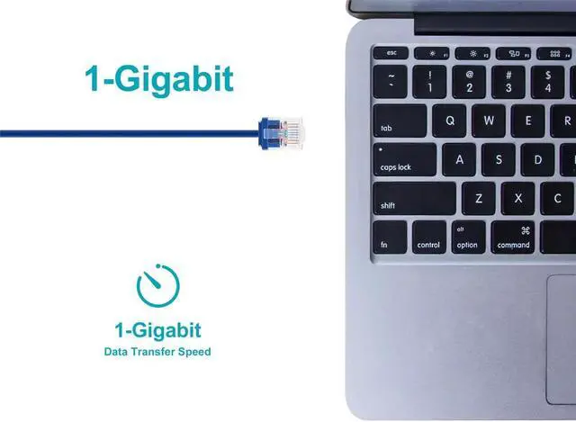 Alt view image 6 of 7 - Monoprice Cat6 Ethernet Patch Cable - 1 Feet - Blue | Stranded, 550MHz, UTP, Pure Bare Copper Wire, 36AWG - Micro SlimRun Series