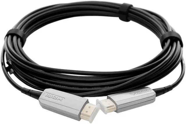 Alt view image 4 of 5 - SlimRun AV HDR High Speed Cable for HDMI-Enabled Devices - 4K @ 60Hz, HDR, 18Gbps, Fiber Optic, AOC, YCbCr 4:4:4, 7m, Bl