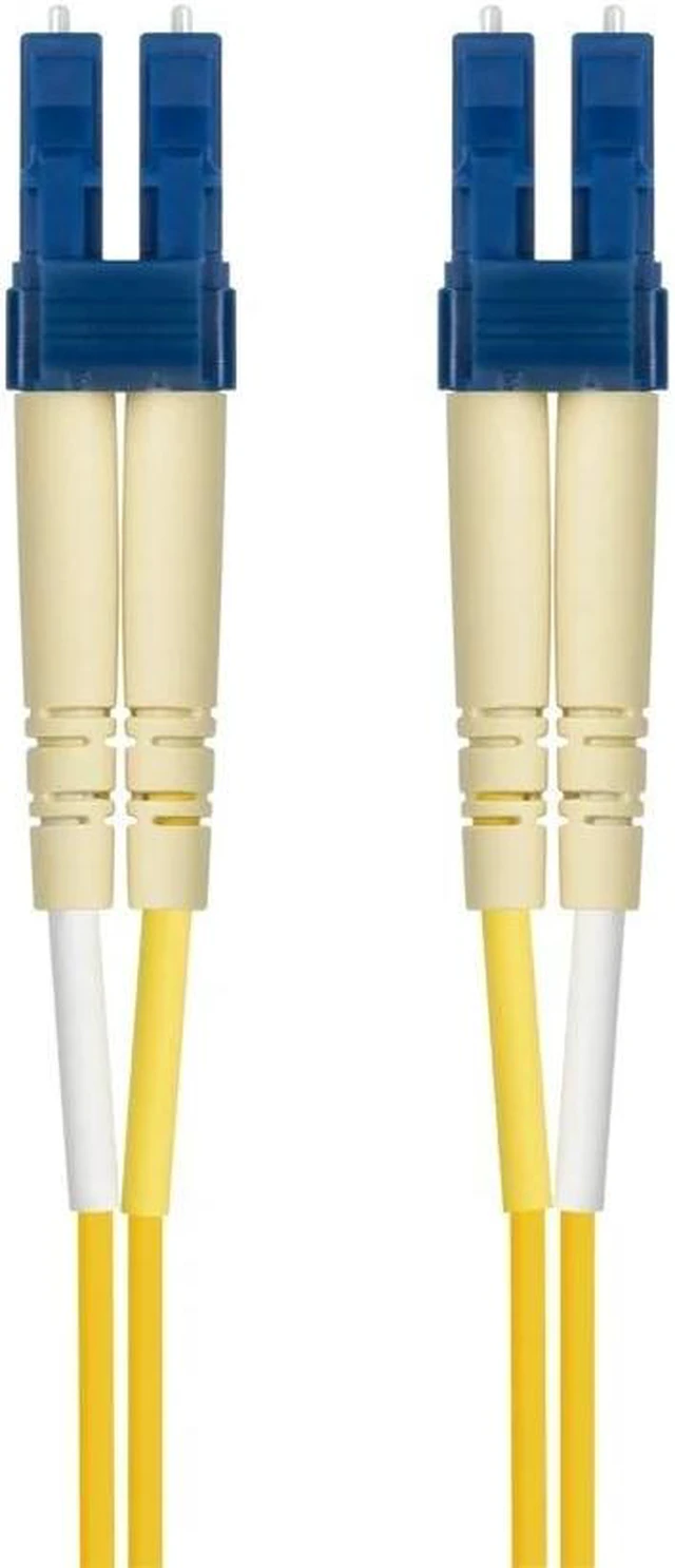 Alt view image 3 of 4 - Monoprice Single-Mode Fiber Optic Cable - LC-LC UL 3mm 9/125 OFNR Duplex Yellow 3m