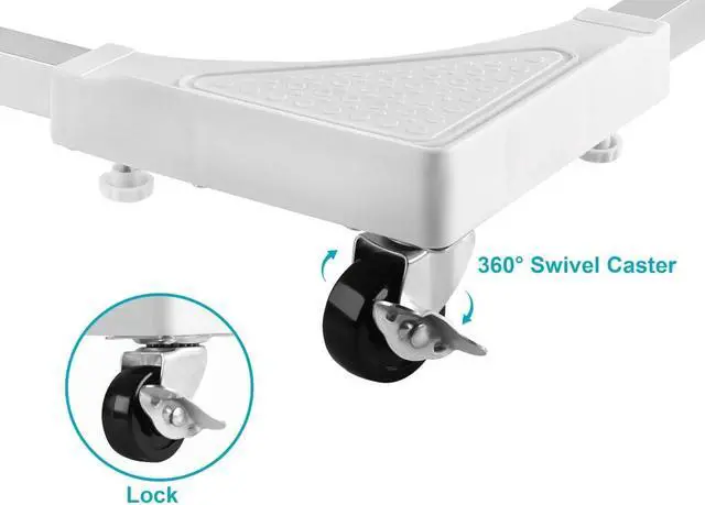 Alt view image 3 of 6 - MPM Universal Dolly Cart, Appliance Movable Dolly Base Stand, Mobile Furniture Wheel Roller, For Washing Machine, Refrig