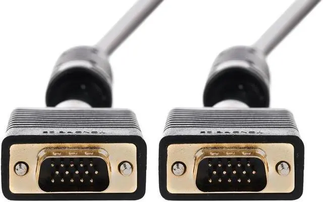 Alt view image 4 of 8 - Monoprice SVGA Super VGA M/M Monitor Cable - 3 Feet With ferrites | Gold Plated