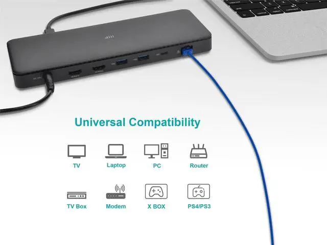 Alt view image 7 of 7 - Monoprice Cat6 Ethernet Patch Cable - 0.5 Feet - Blue | Stranded, 550MHz, UTP, Pure Bare Copper Wire, 36AWG - Micro SlimRun Series