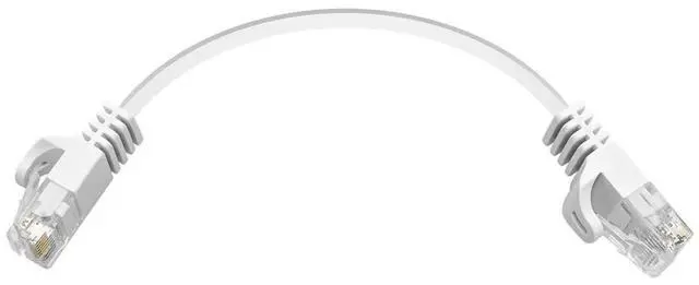 Alt view image 4 of 6 - Monoprice Cat6 Ethernet Patch Cable - 0.5 Feet - White | Snagless RJ45, Flat, 550MHz, UTP, Pure Bare Copper Wire, 30AWG, For Network Internet Modem Router Xbox PS3 Cord - Flexboot Series