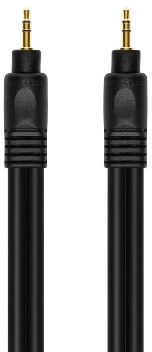 Alt view image 8 of 11 - Monoprice 50ft Premium 3.5mm Stereo Male to 3.5mm Stereo Male 22AWG Cable (Gold Plated) - Black