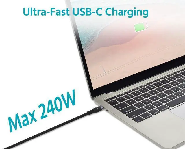 Alt view image 6 of 6 - Monoprice USB Gen 2 USB-C to USB-C Silicone Cable 10ft Black