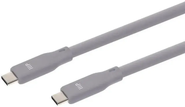Main image of Monoprice USB4 Gen 3 Silicone Cable 3ft Gray