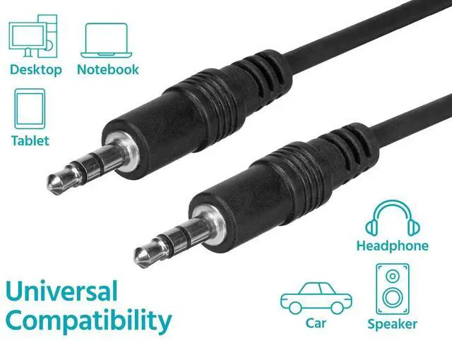 Alt view image 4 of 6 - 3.5mm Stereo Male to Male Cable 25 ft.
