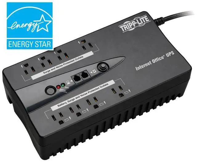 Alt view image 5 of 5 - TRIPP LITE INTERNET600U 600VA 300W UPS DESKTOP BATTERY BACKUP 120V USB  PRICE