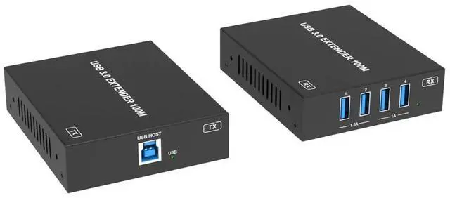 Main image of 4-Port USB 3.0 Extender Over CAT6a Cable, Up to 100m/328ft