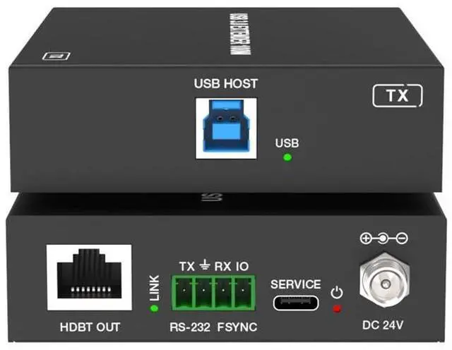 Alt view image 3 of 6 - 4-Port USB 3.0 Extender Over CAT6a Cable, Up to 100m/328ft