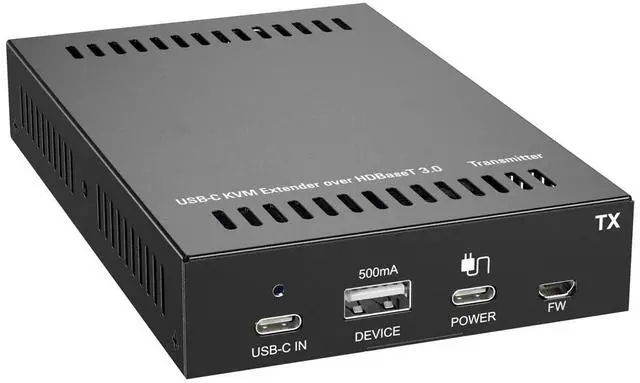 Alt view image 3 of 6 - Monoprice USB-C KVM Extender over HDBaseT3.0 up to 40m