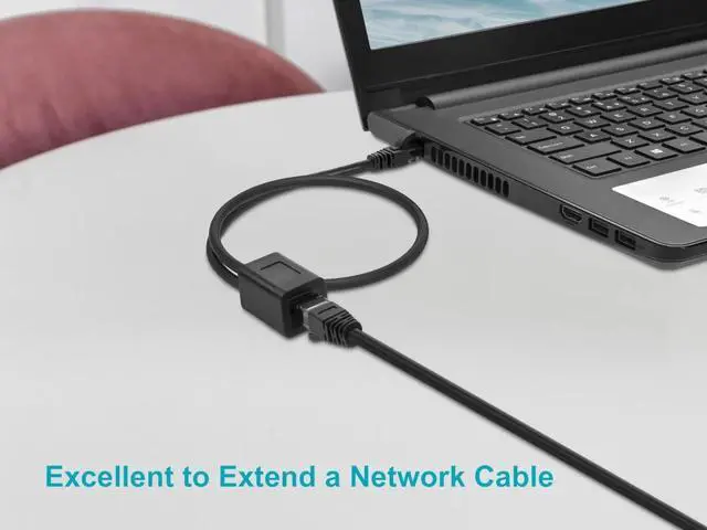 Alt view image 5 of 6 - Monoprice Cat6A 6ft Black U/UTP Ethernet Extension Cable RJ45 Male to Female (with PCB Jack 3), 24AWG, Stranded Ba