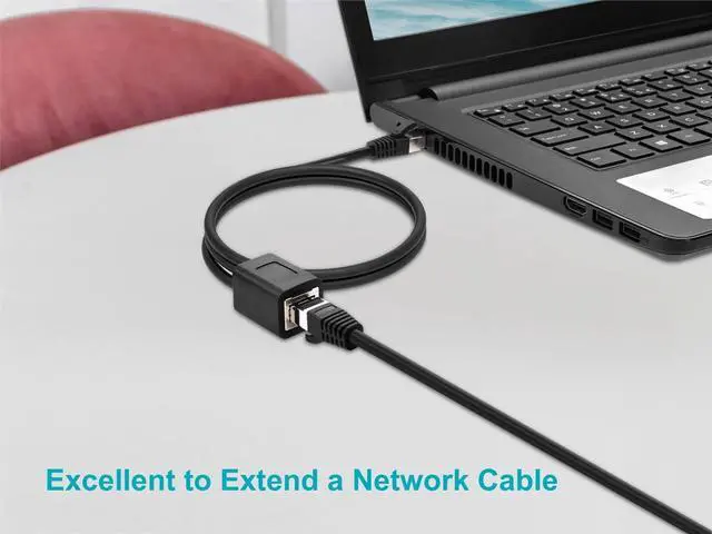 Alt view image 5 of 6 - Monoprice Cat6A 6ft Black U/FTP Ethernet Extension Cable RJ45 Male to Female (with PCB Jack 3), 26AWG, Stranded Ba