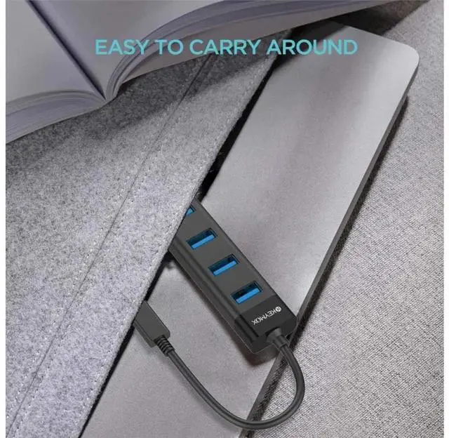 Alt view image 2 of 6 - 4-Port USB-C to USB 3.0 Type-A Hub